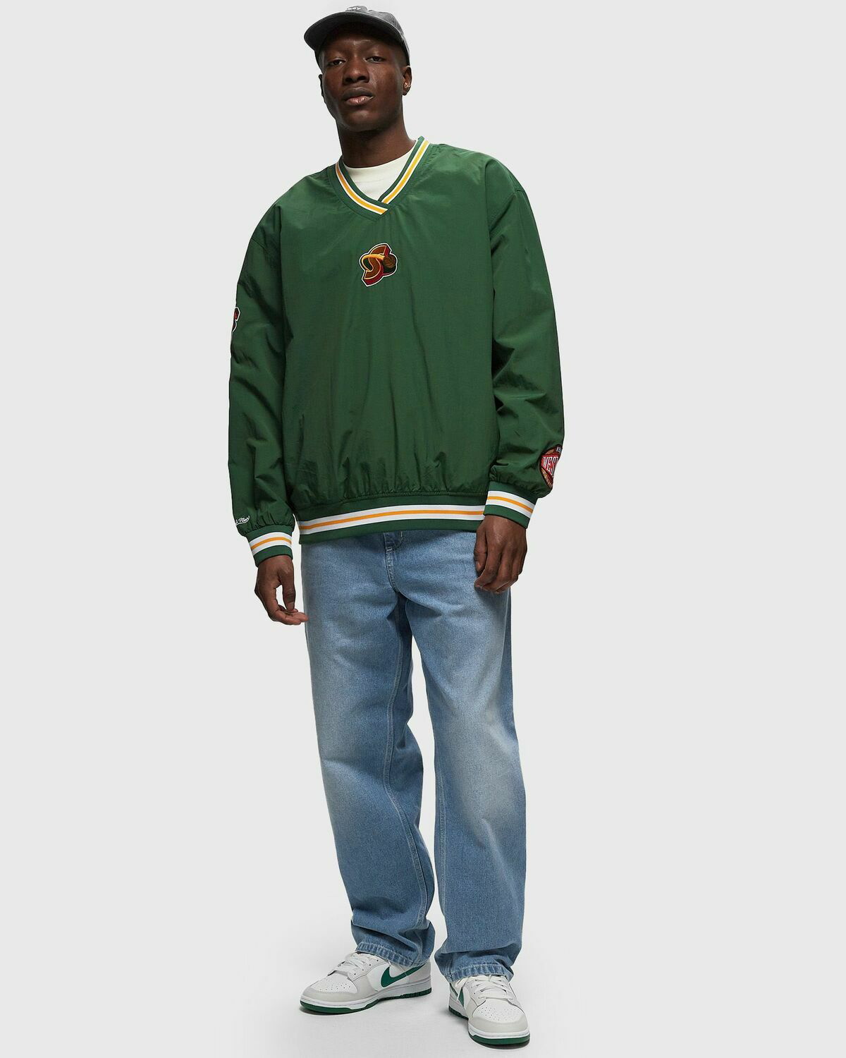 Mitchell & Ness Nba Classic Nylon Pullover Vintage Logo Mitchell & Ness Nba Classic Nylon Pullover Vintage Logo
