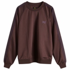 Needles Poly Smooth Sweatshirt in Dark Brown