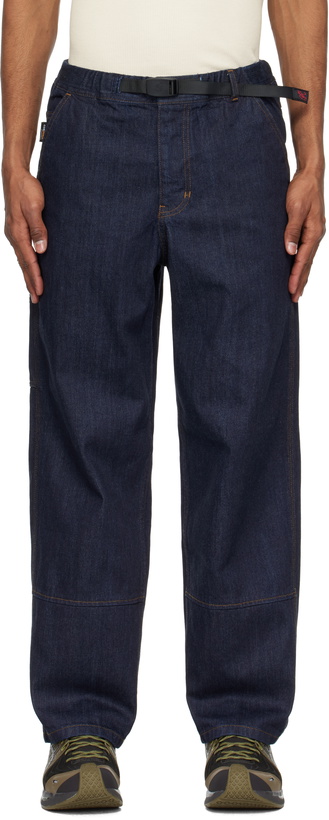 Photo: Gramicci Navy Japanese Denim Work Jeans