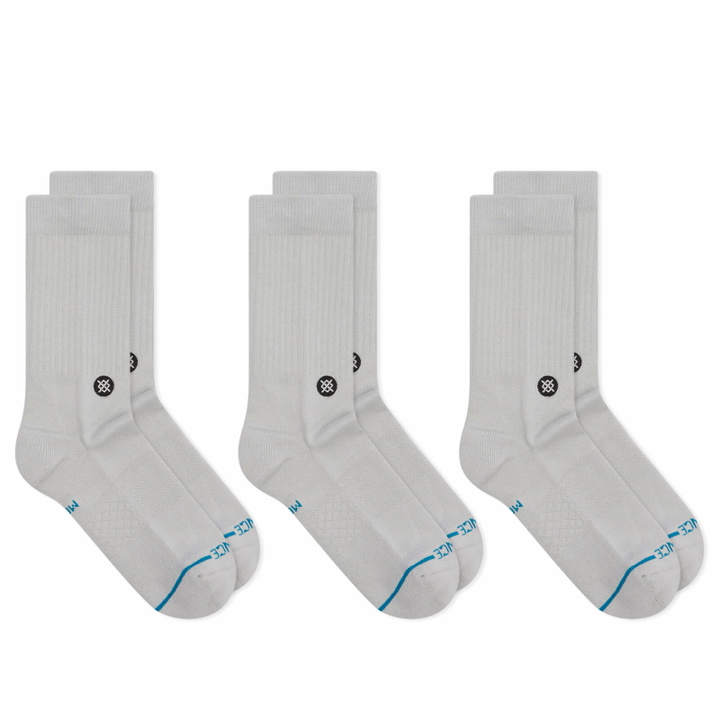 Photo: Stance for E by END. Basic Crew 3-Pack in Grey