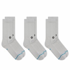 Stance for E by END. Basic Crew 3-Pack in Grey