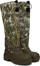 ROA Khaki Rubber Tall Boots