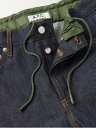 A.P.C. - Sacai Nylon-Trimmed Denim Jeans - Blue - M