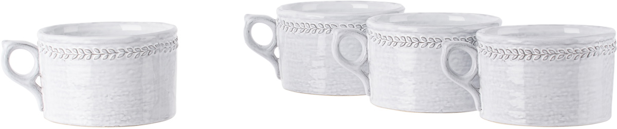 Soho Home White Hillcrest Mug Set, 4 pcs