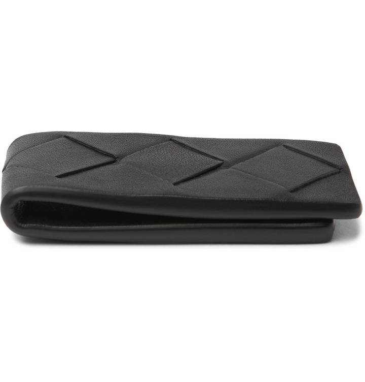 Photo: Bottega Veneta - Intrecciato Leather Money Clip - Black