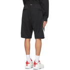 mastermind WORLD Black and White Track Shorts