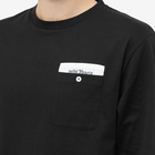 Palm Angels Men's Sartorial Tape Long Sleeve T-Shirt in Black