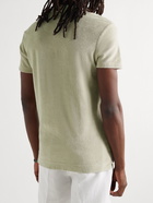 Orlebar Brown - Cotton-Terry Polo Shirt - Gray