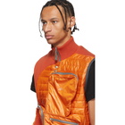 A-Cold-Wall* Orange Asymmetrical 3D Pocket Puffer Vest