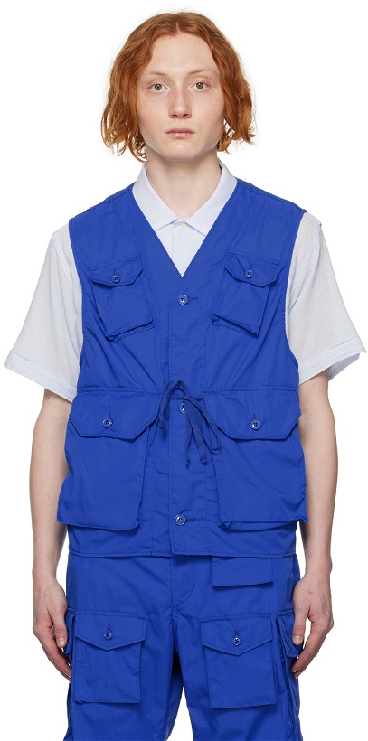 Photo: Engineered Garments Blue C-1 Vest