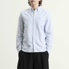 Fred Perry Men's Oxford Stripe Shirt in Blue/White