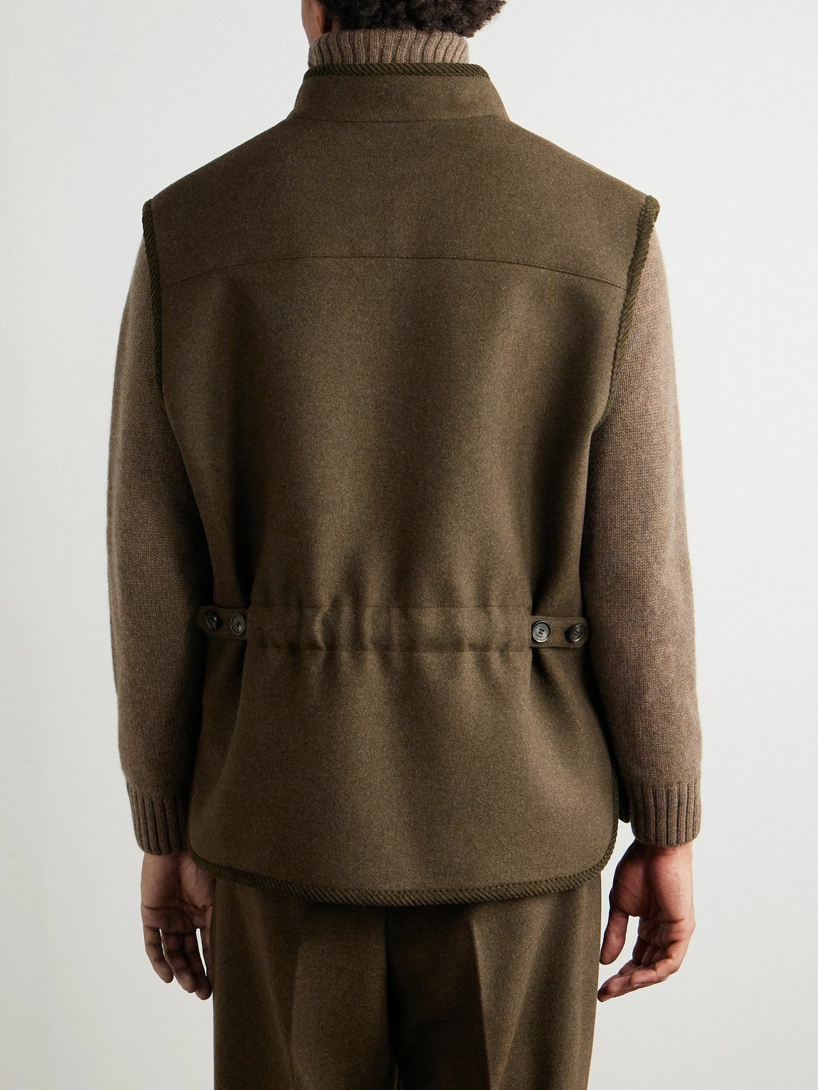 Loro Piana - Kelvin Wish® Wool and Cashmere-Blend Gilet - Green