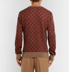 Gucci - Logo-Intarsia Wool and Alpaca-Blend Sweater - Men - Brown