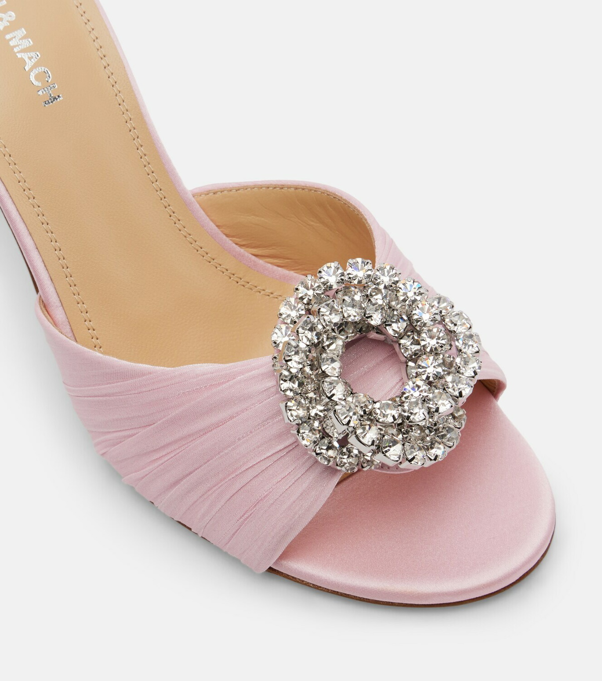 Mach & Mach Galaxy 85 embellished satin mules