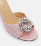 Mach & Mach Galaxy 85 embellished satin mules