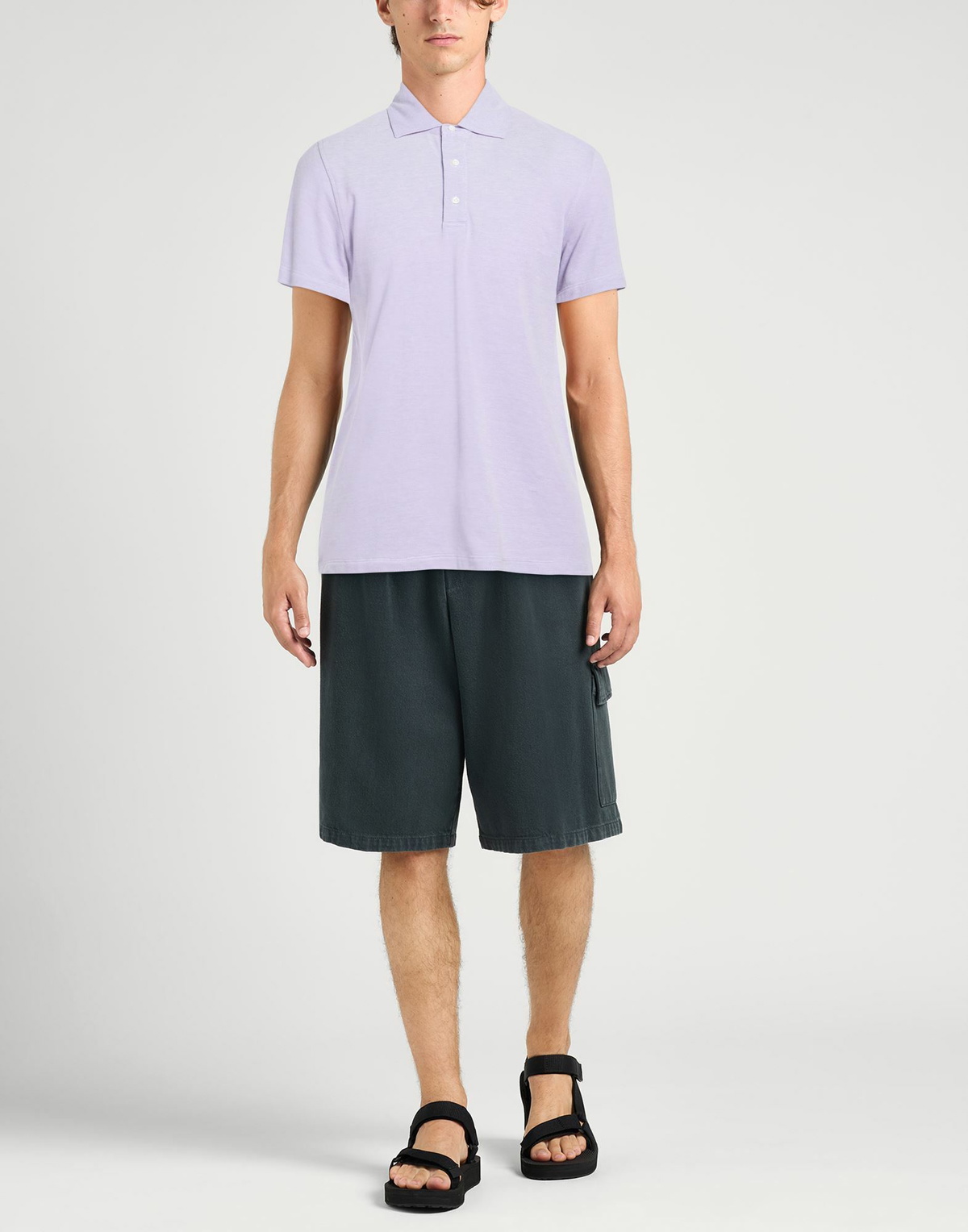Isaia Mens Polo shirt Lilac