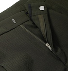 Hugo Boss - Slim-Fit Tapered Wool-Blend Seersucker Trousers - Green