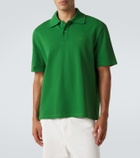 Loewe Logo embroidered cotton polo shirt