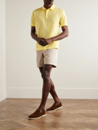 Canali - Slim-Fit Cotton-Piqué Polo Shirt - Yellow