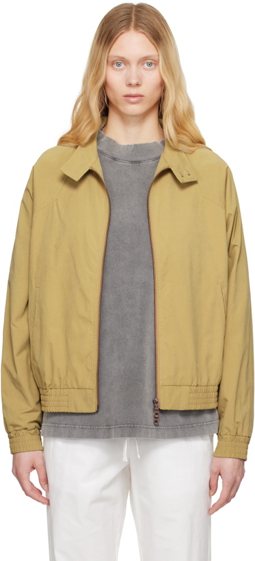 Photo: Carter Young Beige Western Harrington Jacket