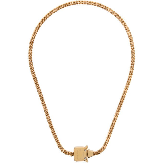 Photo: 1017 ALYX 9SM Gold Mini Cubix Necklace