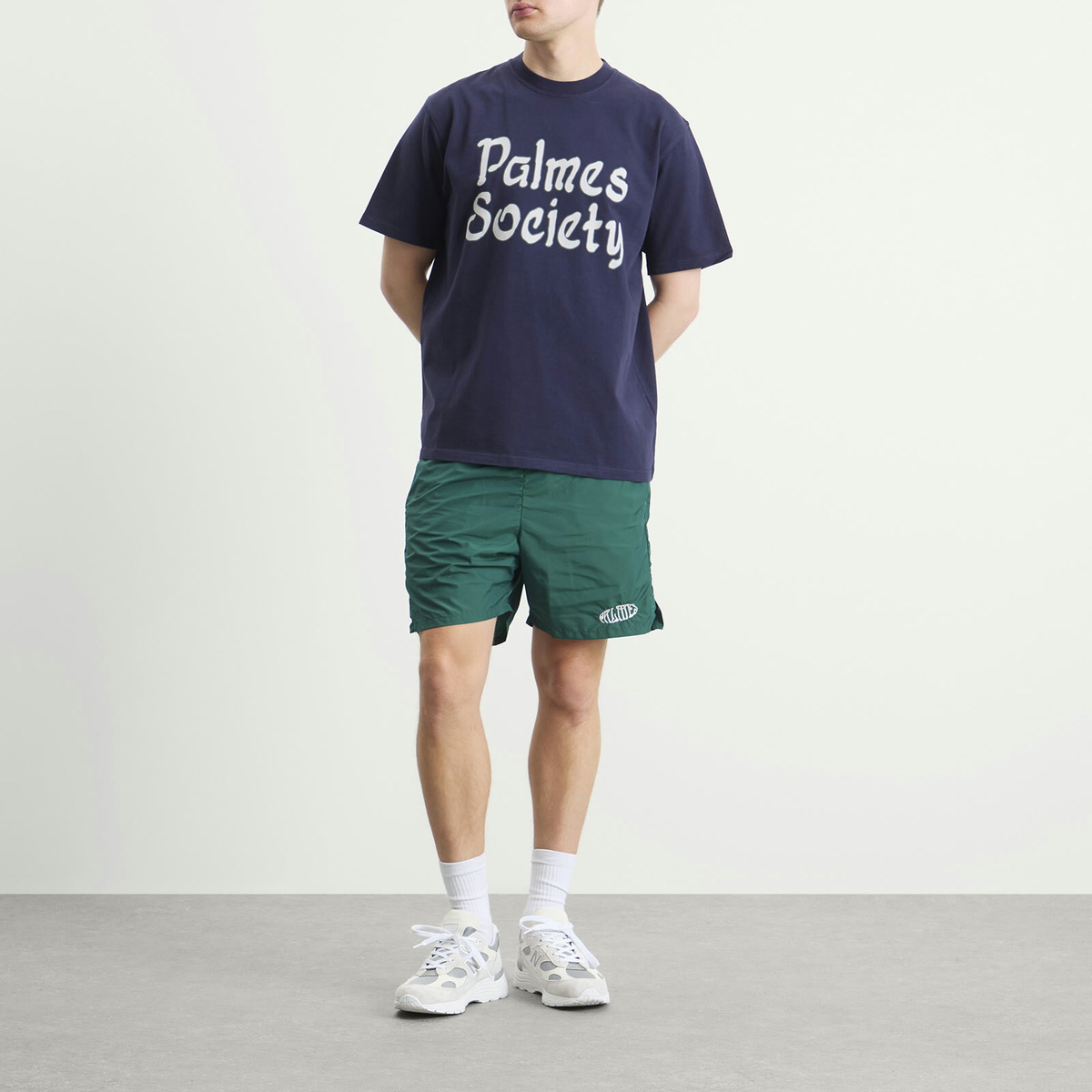 Palmes Men's Society T-Shirt in Dark Blue