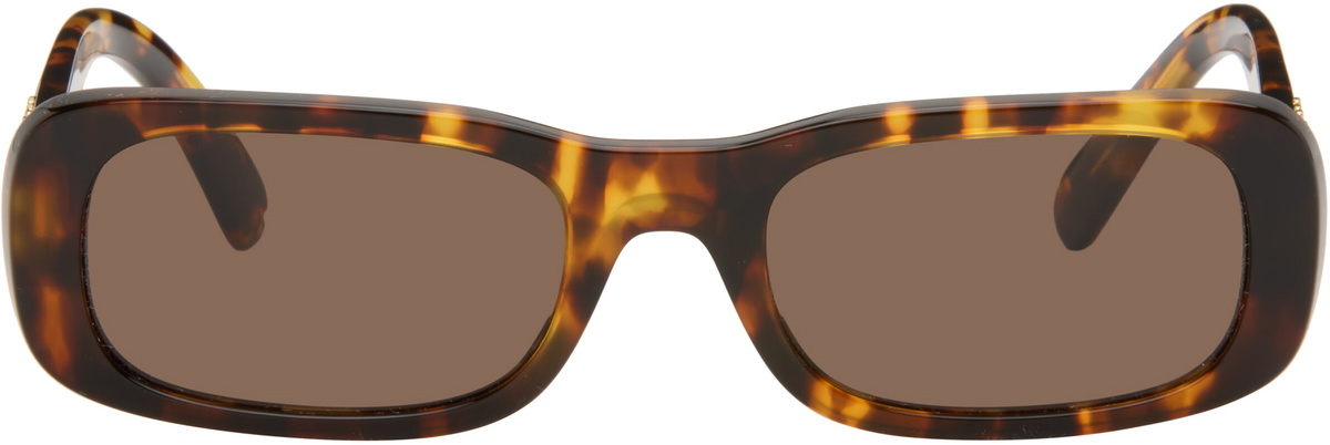 Miu Miu Eyewear Brown Rectangular Sunglasses