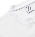 Vetements - Oversized Logo-Embroidered Printed Cotton-Jersey T-Shirt - White