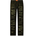 WHO DECIDES WAR by Ev Bravado - Do You Think I'm Crazy Distressed Embroidered Denim Jeans - Black
