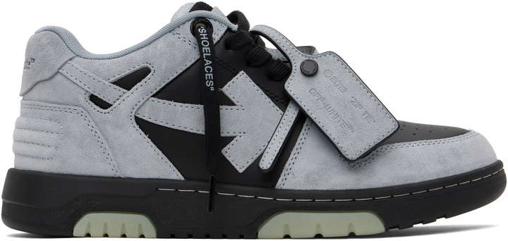 Photo: Off-White Gray & Black Out Of Office Sneakers