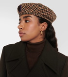 Maison Michel New Billy checked wool beret