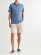 Mr P. - Straight-Leg Garment-Dyed Organic Cotton-Twill Shorts - Neutrals