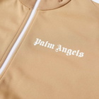 Palm Angels Men's Classic Track Jacket in Beige/White
