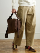 LOEWE - Loop Medium Logo-Debossed Nubuck Bucket Bag