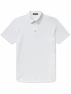 Loro Piana - Cotton-Piqué Polo Shirt - White