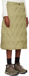OTTI Khaki Drawstring Midi Skirt