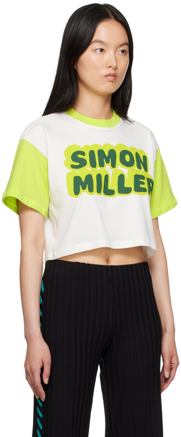 Simon Miller White & Green Waltz T-Shirt