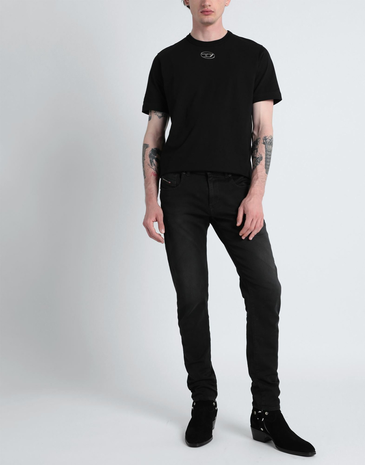 Diesel T-just-od Mens T-shirt in Black