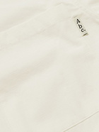 Abc. 123. - Webbing-Trimmed Logo-Embroidered Cotton-Ripstop Shirt - White