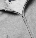 Billionaire Boys Club - Heart & Mind Logo-Appliquéd Embroidered Loopback Cotton-Jersey Zip-Up Hoodie - Gray