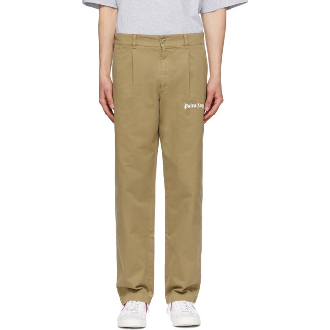 Photo: Palm Angels Beige Classic Trousers