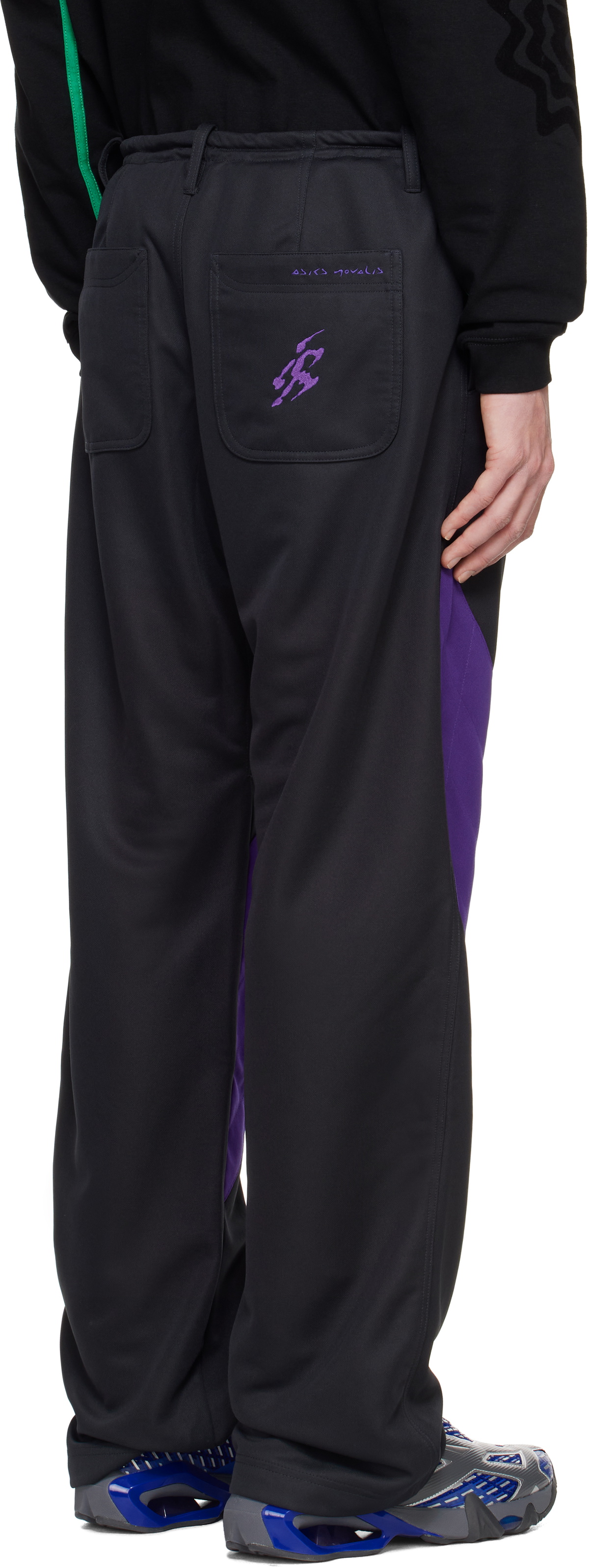 NOVALIS Black Liatrisory Trousers by ASICS on Sale
