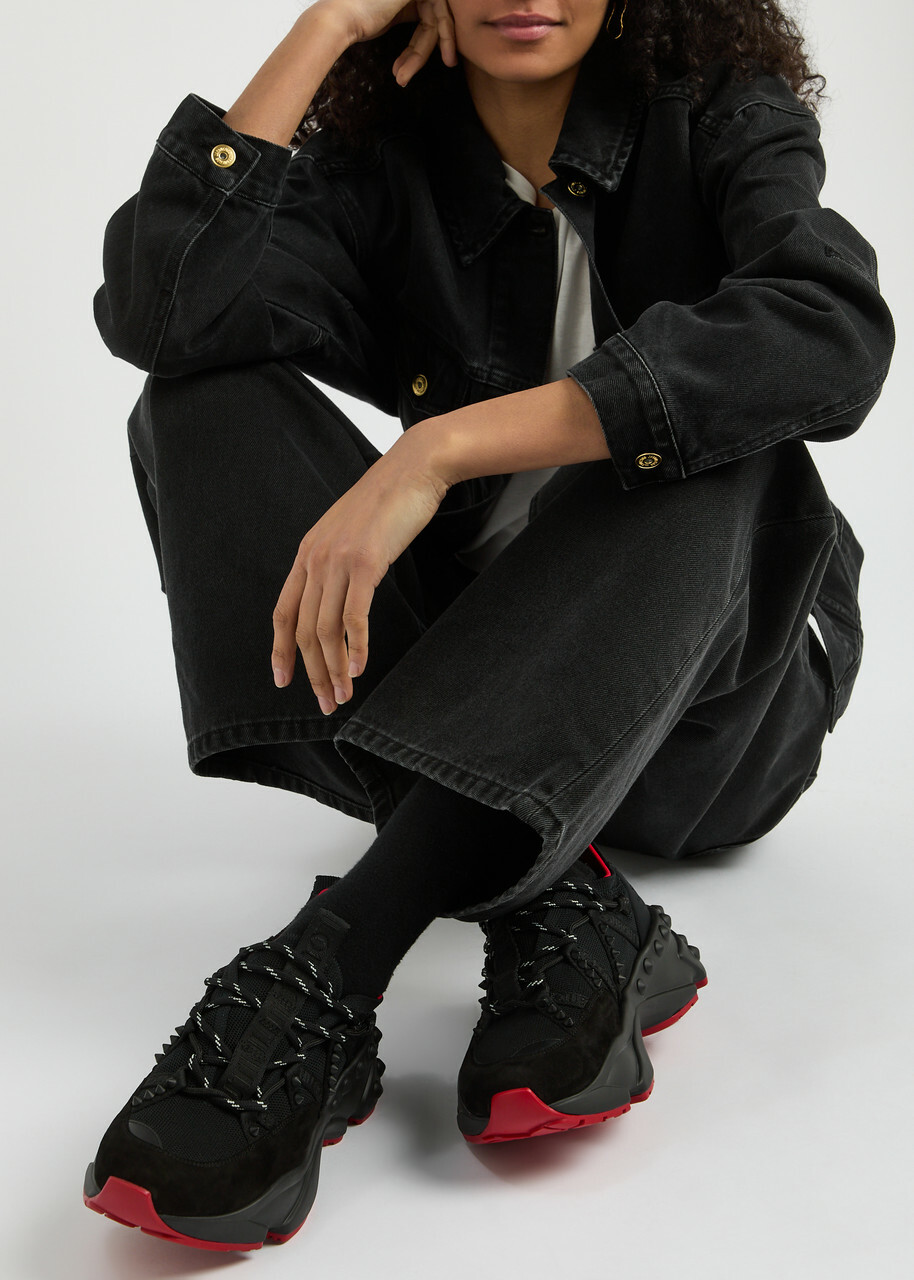 Christian Louboutin Trailnrun Panelled Knitted Sneakers  display picture 2