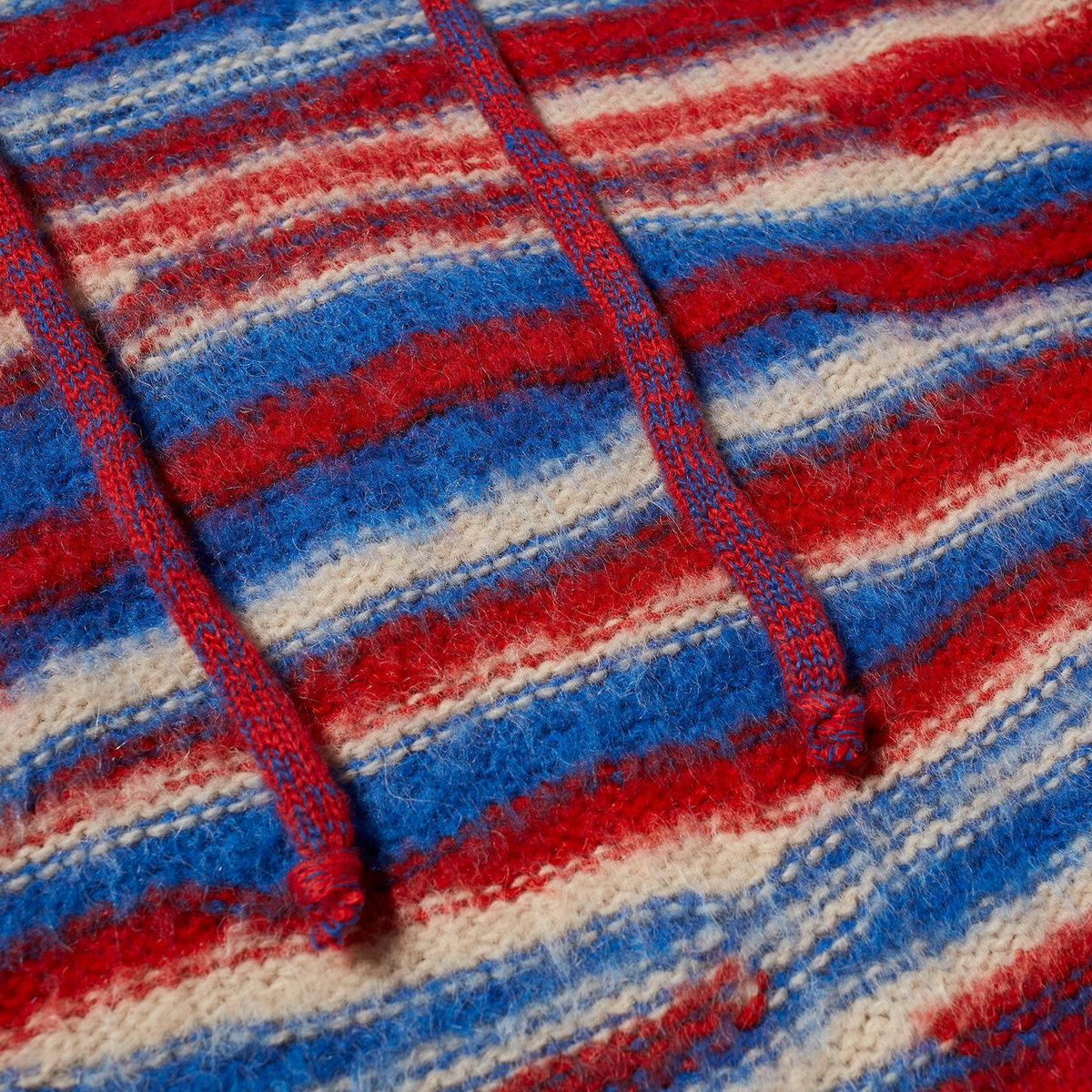 ERL Unisex Oversized Hoodie in Red Blue