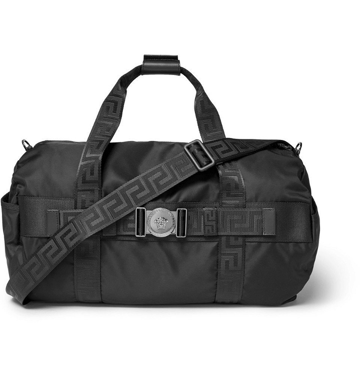 Photo: Versace - Logo-Embellished Nylon Duffle Bag - Men - Black