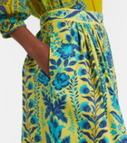 Etro Printed cotton maxi skirt