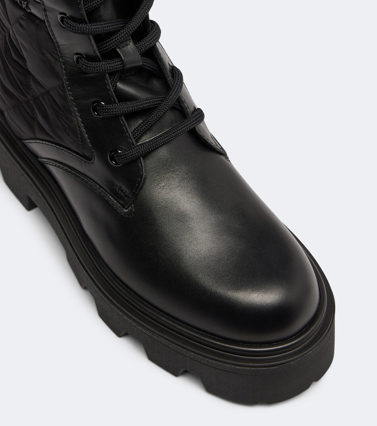 Moncler Aurea leather ankle boots