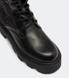 Moncler Aurea leather ankle boots