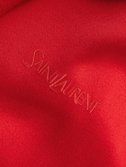 SAINT LAURENT - Striped Satin Track Jacket - Red