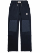 Moncler Genius - Billionaire Boys Club Straight-Leg Shell-Trimmed Cotton-Jersey Sweatpants - Blue